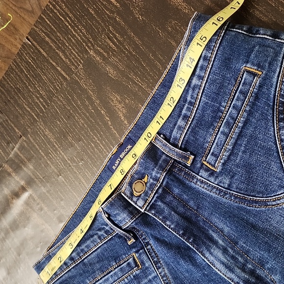 Ramy Brook Zayne Jeans size 32 Seams Ankle Frayed Straight Leg - Picture 7 of 8
